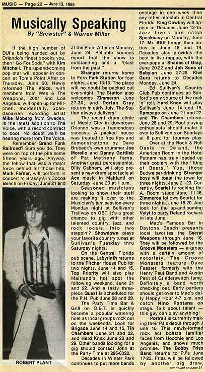 THE VOICE 1985