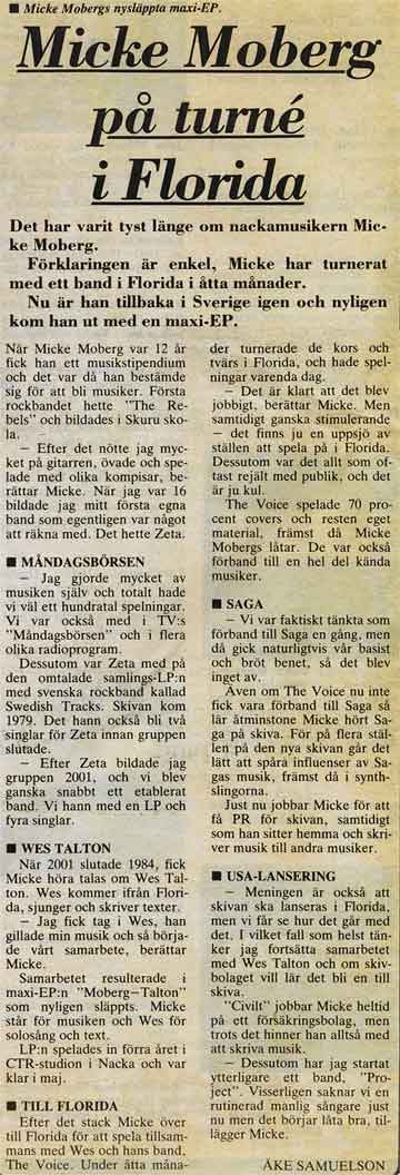 THE VOICE 1985